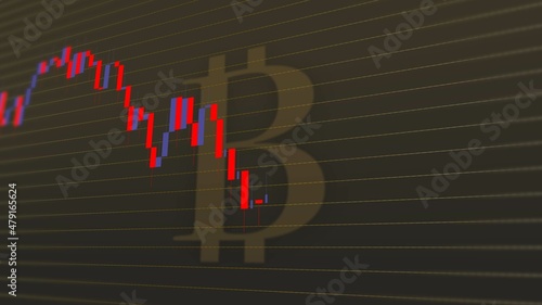 Cryptocurrencies: bitcoin, etherum and altcoins prices drop sharply, crypto photo