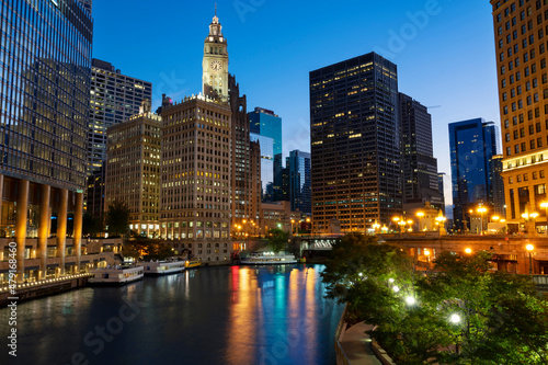 View in Chicago with morning light