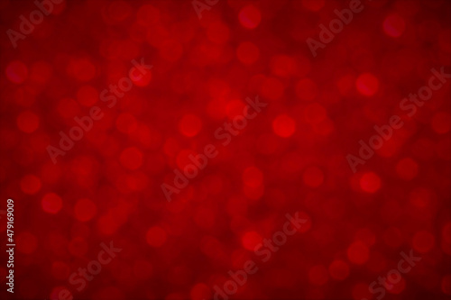 Red bokeh background. New Year, Christmas and all celebration background concept. 
