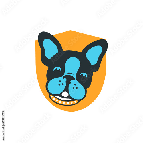 dog logo design template 