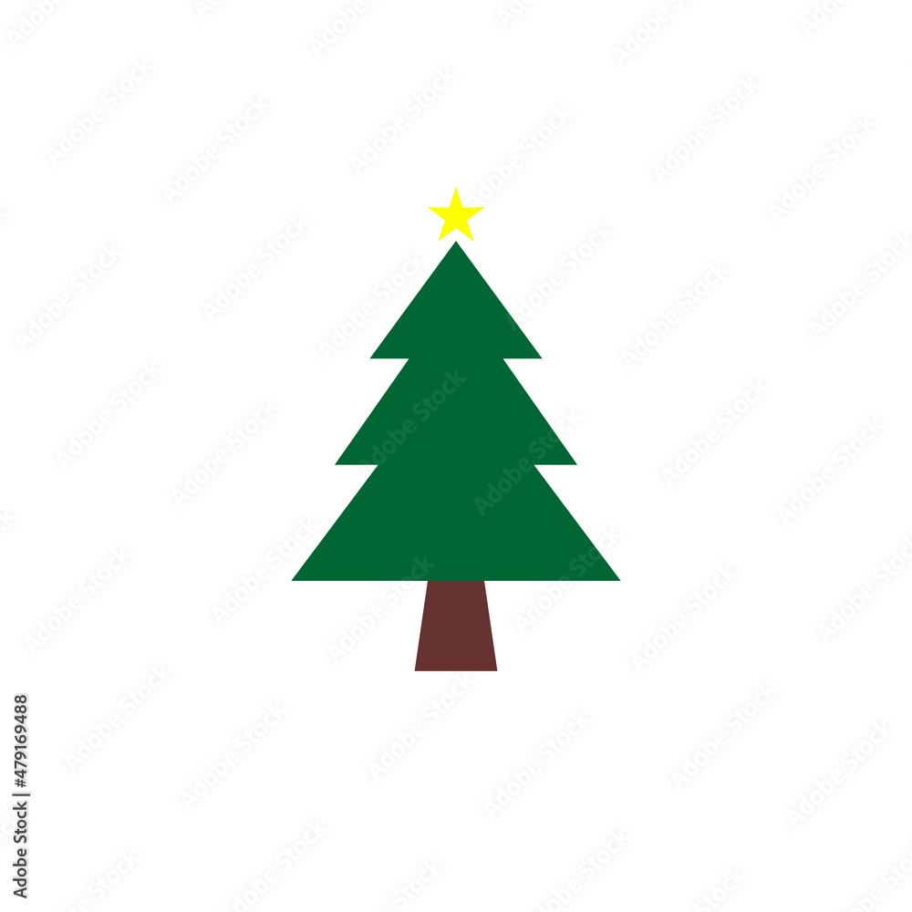 christmas tree simple design vector christmas tree simple design vector
