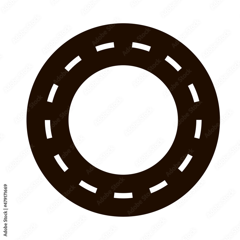 Ring road. Markup. Broken dotted line on the road. Highway. Vector. Ring road. Markup. Broken dotted line on the road. Highway. Vector.