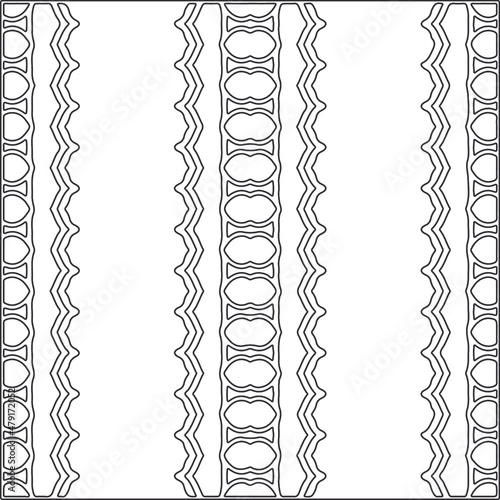  Abstract Geometric Pattern generative computational art illustration.Black and white pattern for wallpapers and backgrounds. line art.