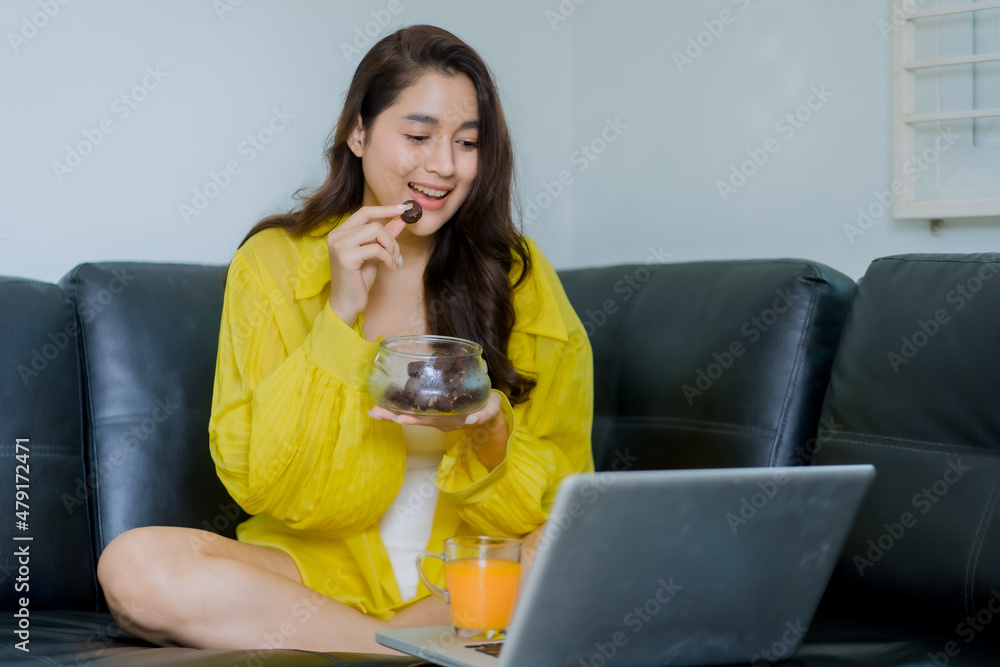 Happy eating chocolate and working from home. Happy eating chocolate and working from home.