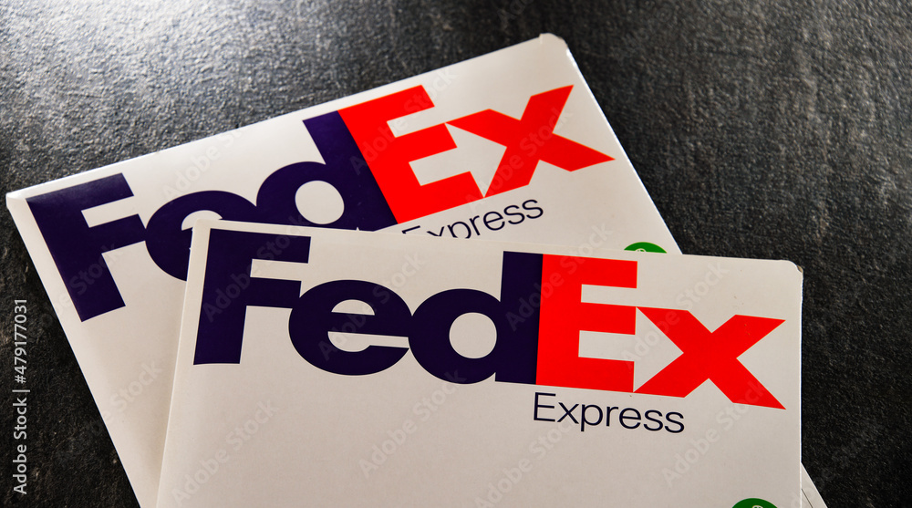Composition with FedEx envelopes Stock 写真 Adobe Stock