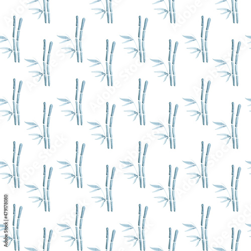Fototapeta Naklejka Na Ścianę i Meble -  Watercolour Lunar New year seamless pattern for fabric. Asian pattern. Chinese year pattern for nursery, printing, textile, wrapping paper
