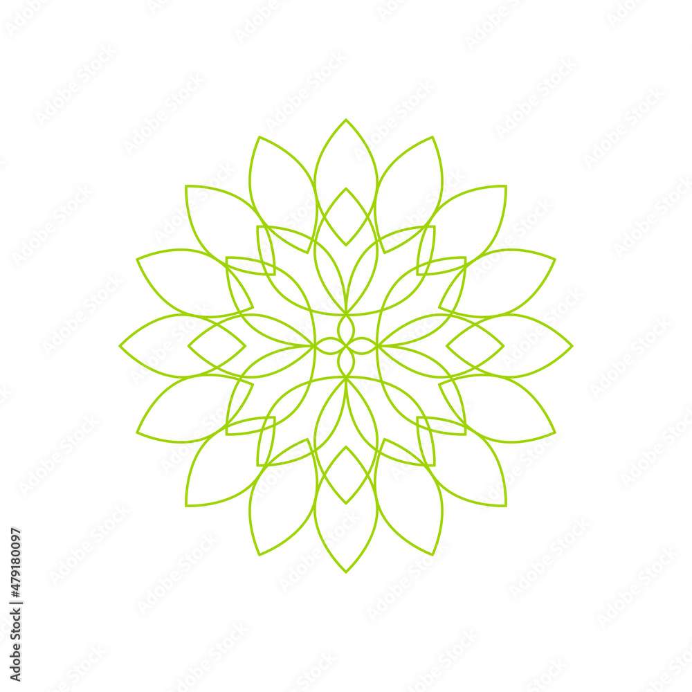 lotus mandala logo design concept. Stock Vector | Adobe Stock