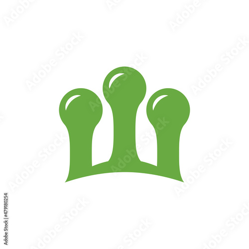element trichome cannabis logo design vector.