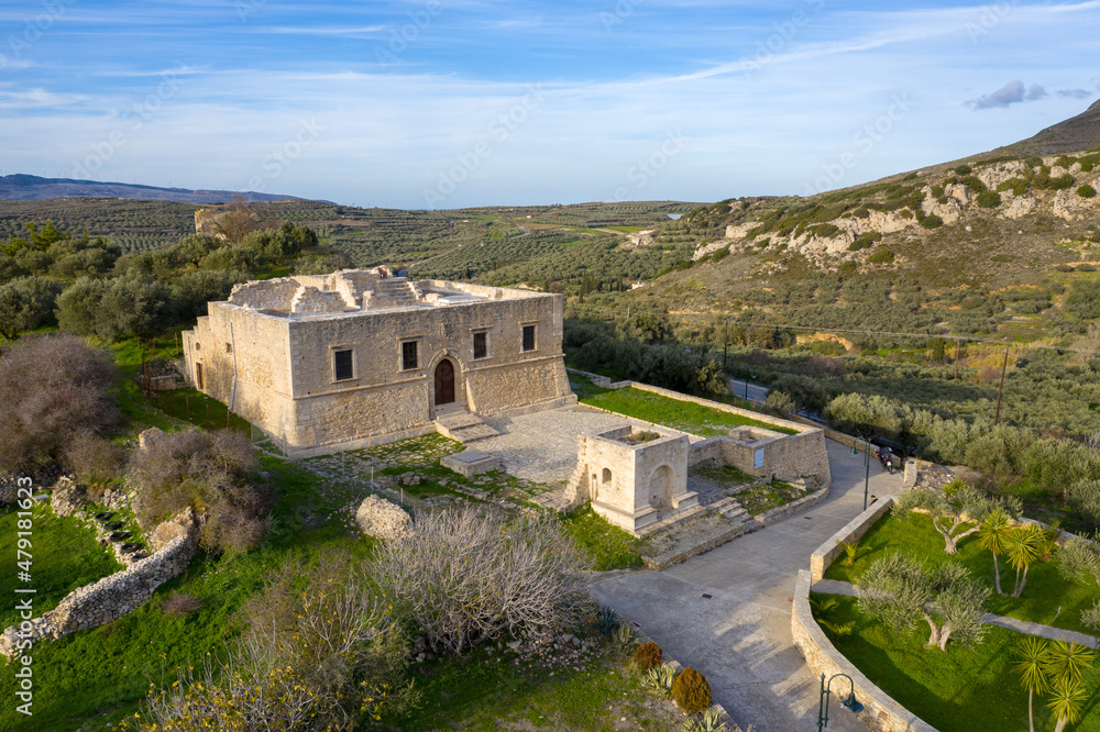 The Venetian villa Dei Mezzo, also known as the Seragio by local people, is a once three-storied tower located at the village of Etia, Crete, Greece.