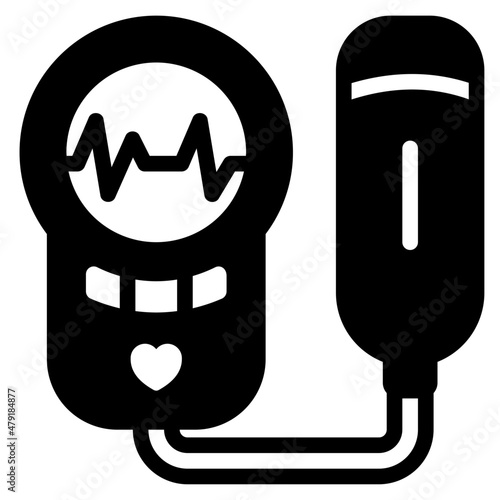 doppler fetal monitor glyph icon