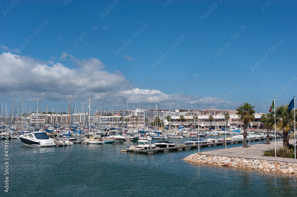 Marina in Lagos in the Algarve