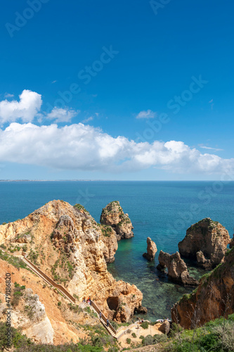 Rocky coast at Ponta da Piedade near Lagos in the Algarve