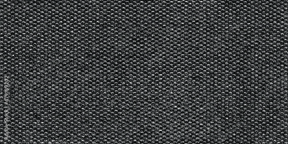 Vector fabric texture. Distressed texture of weaving fabric. Grunge background. Abstract halftone vector illustration. Overlay to create interesting effect and depth. Black isolated on white. EPS10.