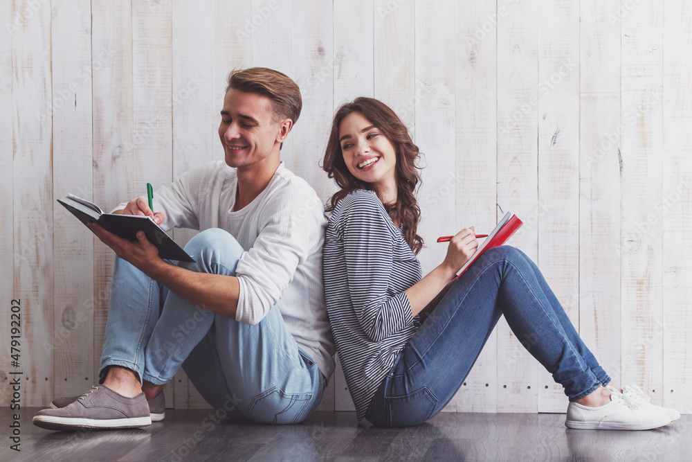 Beautiful couple at home Beautiful couple at home
