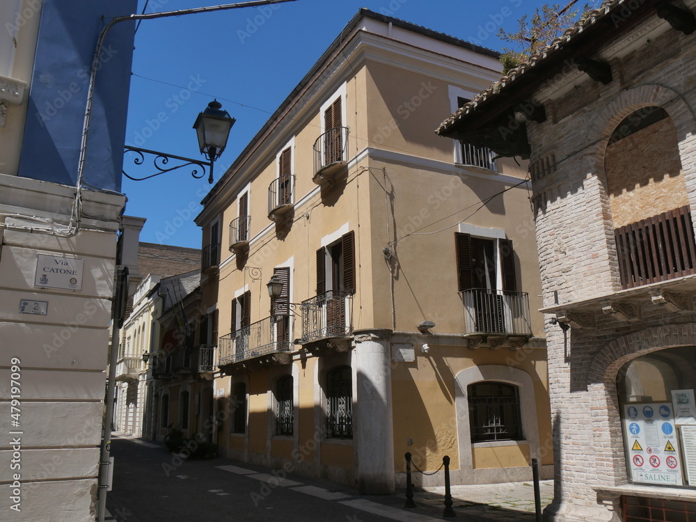 facade of  D'Annunzio italian poet house in Pescara