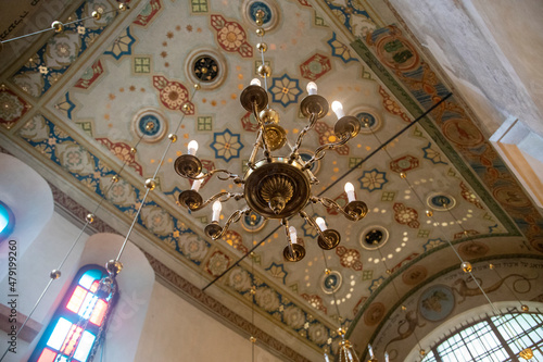 Photography Decorative ceilling of synagogue