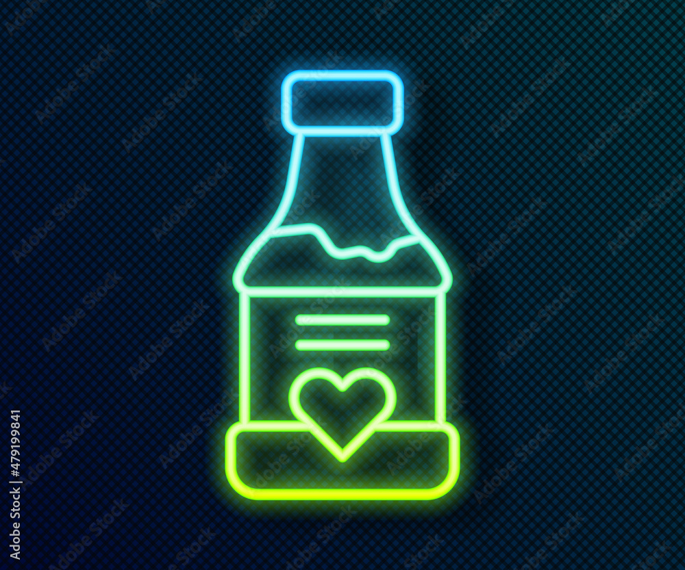 Glowing neon line Vitamin complex of pill capsule icon isolated on black background. Healthy lifestyle. Vector Glowing neon line Vitamin complex of pill capsule icon isolated on black background. Healthy lifestyle. Vector
