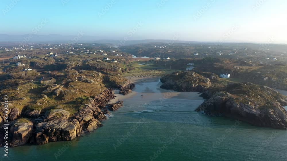 The beautiful Cloughglass bay and beach by Burtonport in County Donegal - Ireland The beautiful Cloughglass bay and beach by Burtonport in County Donegal - Ireland