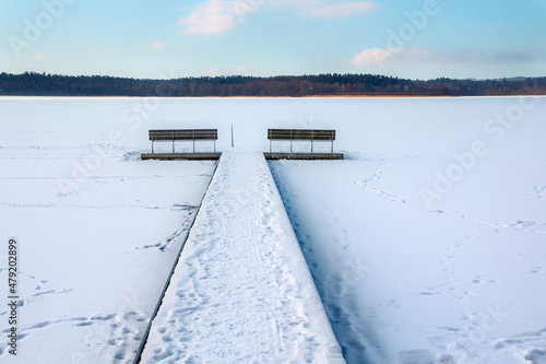 Bathing Jetty in the Snow