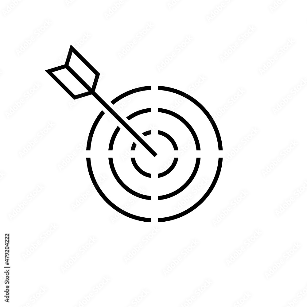 Target icon isolated on white background Target icon isolated on white background