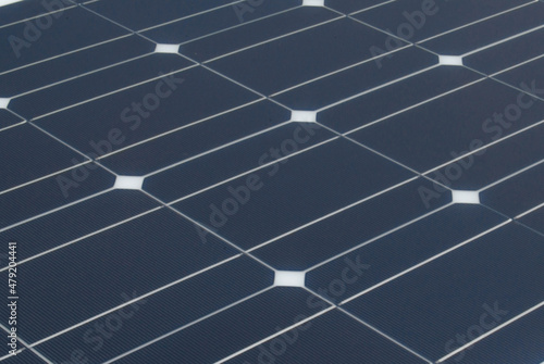Fotografie The surface of a flexible polycrystalline solar panel