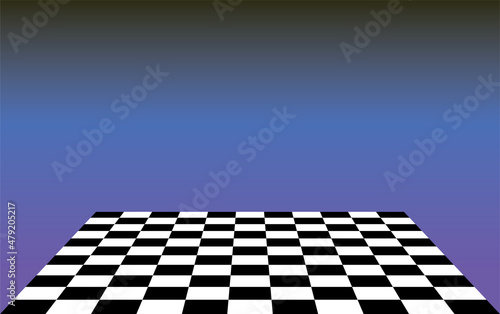 abstract checkered background with perspective view, product stand mock-up