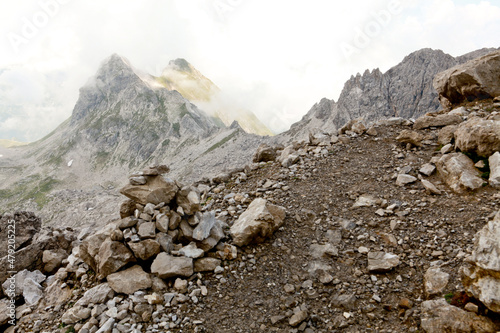 Berge, Gebirge, Alpen, Allgäu, Deutschland, Heilbronner Weg, Wanderung, wandern