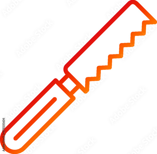 Bread Knife Icon Style photo