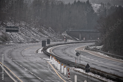 Sperrung der Autobahn A45 (Rahmedebrücke zwischen Hagen und Lüdenscheid) photo