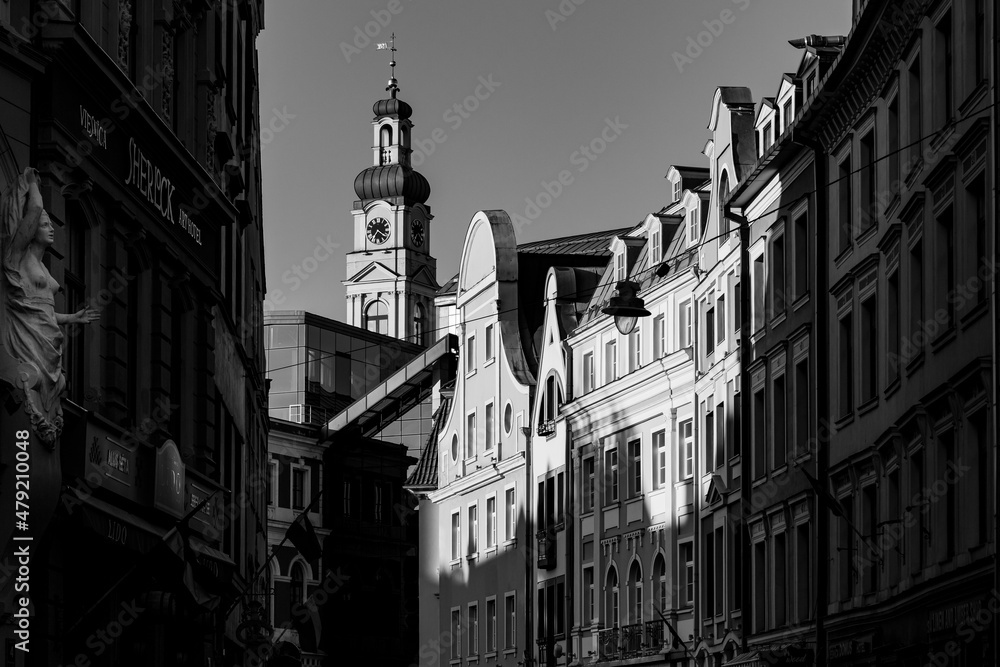 Riga in black and white