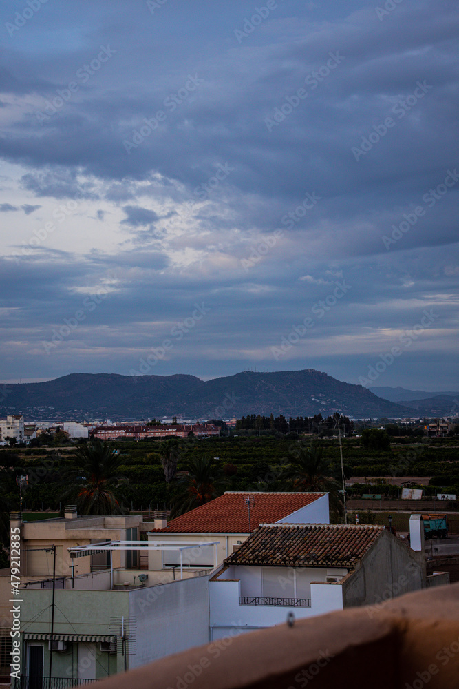 The mountains of the region of Valencia, from the little village of Albuixech