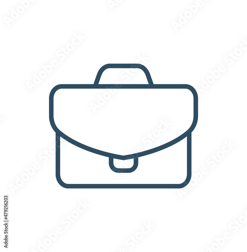 Briefcase Thin Line Vector Icon. Flat icon isolated on the white background. Editable EPS file. Vector