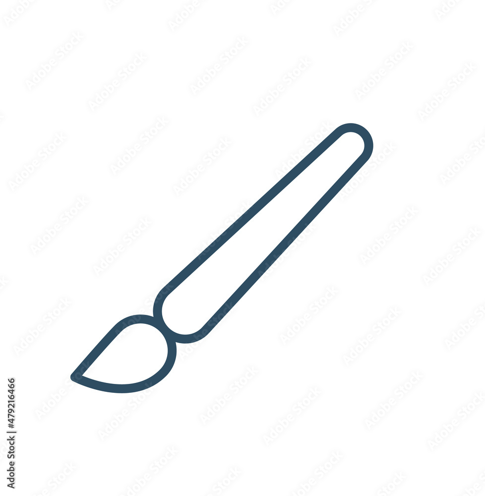 Obraz premium Paint brush vector icon