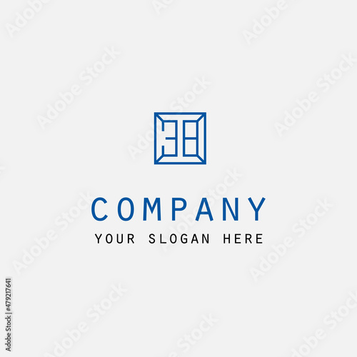 38 number illustration logo design