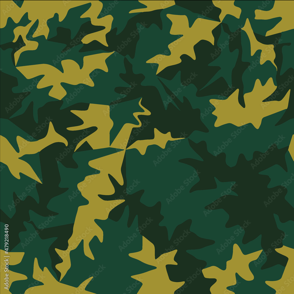 Full seamless camouflage texture skin pattern vector for military textile. Usable for Jacket Pants Shirt and Shorts. Army camo masking design for hunting fabric print and wallpaper. Full seamless camouflage texture skin pattern vector for military textile. Usable for Jacket Pants Shirt and Shorts. Army camo masking design for hunting fabric print and wallpaper.