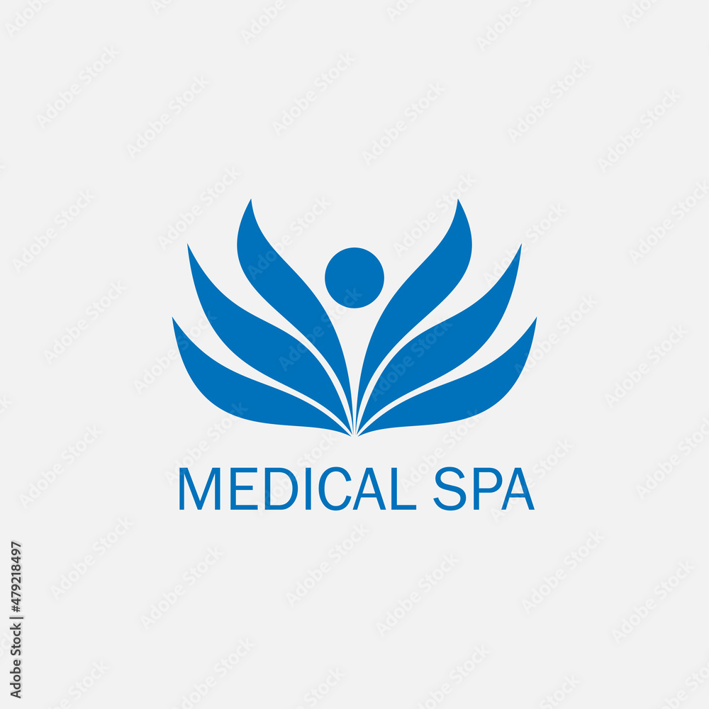 medical spa illustration logo design medical spa illustration logo design