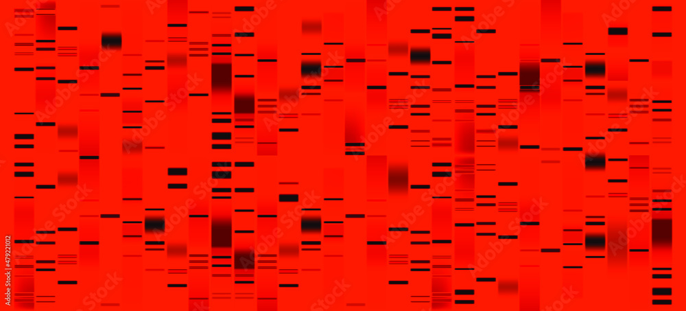 Vector graphic template of orange hues monochromatic big genomic data ...