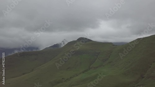 clouds in the mountains