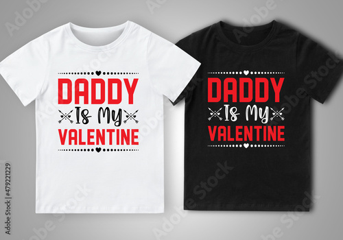 Happy Valentine's Day T-Shirt Design.

FILE INCLUDED:

♦ 1 Ai file
♦ 1 EPS file
♦ 1 SVG file
♦ 1 JPG file for a quick preview
♦ 2 PNG file for Black and White Color t-shirt design (Transparent 300dpi)
