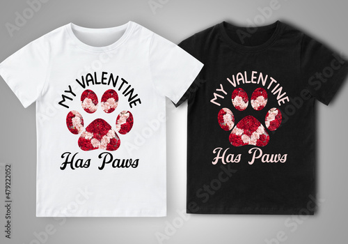 Happy Valentine's Day T-Shirt Design.

FILE INCLUDED:

♦ 1 Ai file
♦ 1 EPS file
♦ 1 SVG file
♦ 1 JPG file for a quick preview
♦ 2 PNG file for Black and White Color t-shirt design (Transparent 300dpi)