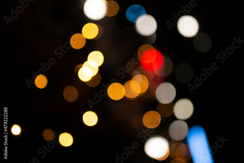 the golden bokeh abstract background