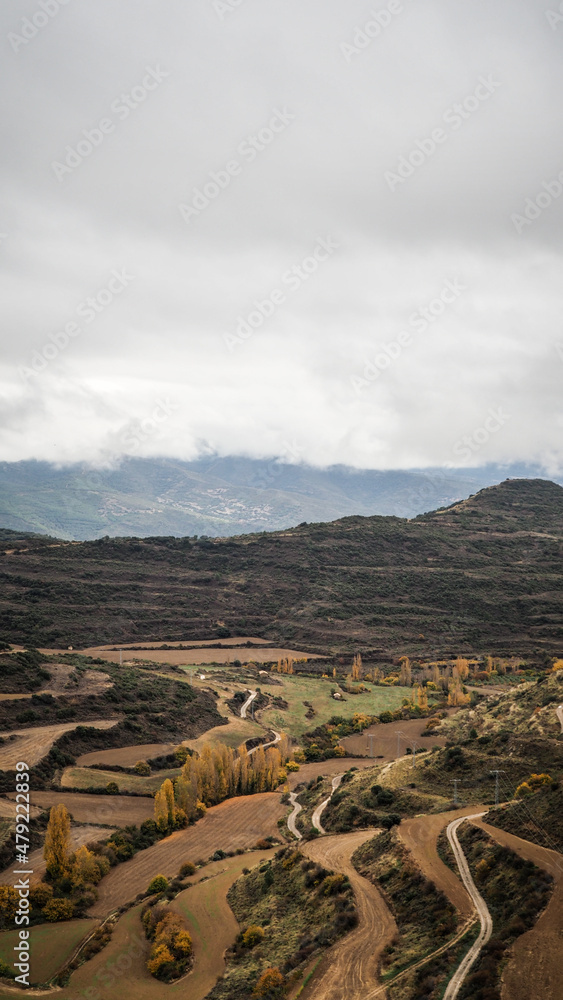 The landscape of Navarre, Spain