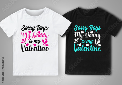 Happy Valentine's Day T-Shirt Design.

FILE INCLUDED:

♦ 1 Ai file
♦ 1 EPS file
♦ 1 SVG file
♦ 1 JPG file for a quick preview
♦ 2 PNG file for Black and White Color t-shirt design (Transparent 300dpi)