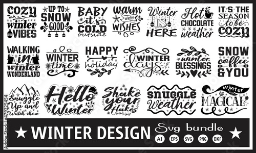 winter svg bundle