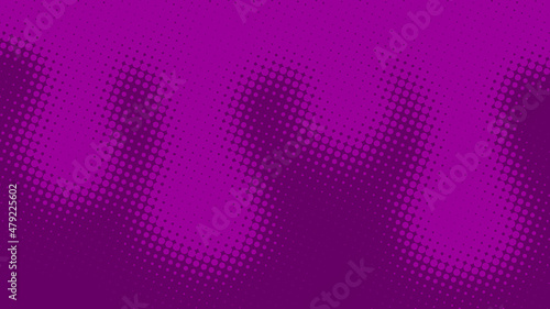 Pop art background in retro comics book style with halftone texture, magenta and purple color. Cartoon funny backdrop mockup vector illustration eps10