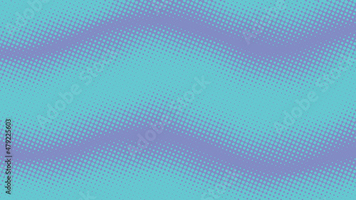 Blue and purple pop art comics book background with dotted halftone design. Retro backdrop for superhero text, vector illustration eps10