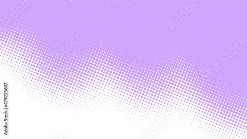 Pop art background in retro comics book style with halftone texture, light baby purple color. Cartoon funny backdrop mockup vector illustration eps10