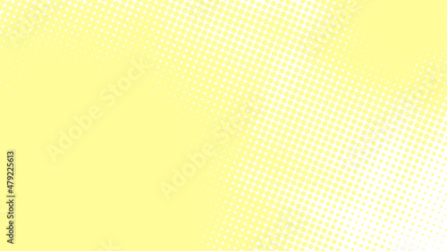 Pop art background in retro comics book style with halftone texture  light baby yellow color. Cartoon funny backdrop mockup vector illustration eps10