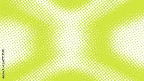 Light baby green dotted retro pop art background in comic book style. Funny superhero backdrop mockup, vector illustration eps10
