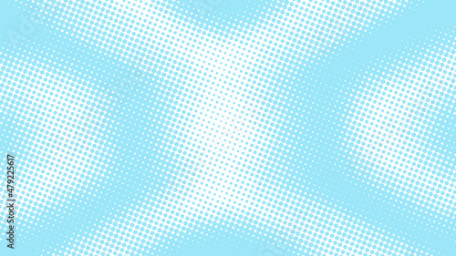 Baby blue pop art background in retro comics book style. Cartoon superhero background for your message, vector illustration eps10